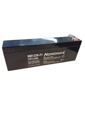 NM1226 | Standby-/Förbrukningsbatteri Nordmax 12V 2,6Ah AGM