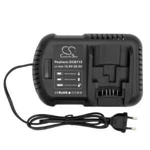 Laddare DeWalt verkstadsbatteri 12-20V 3Ah