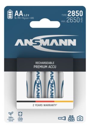 Ansmann AA / HR6, 4-pack |  2850mAh Ni-Mh