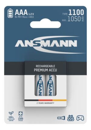 Ansmann AAA / HR03, 4-pack |  1050mAh Ni-Mh