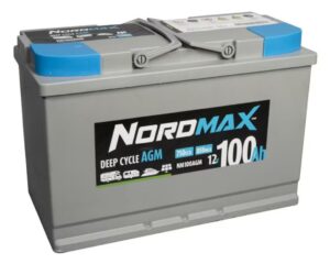 NM100AGM | Marin/Fritidsbatteri Nordmax 12V 100Ah AGM