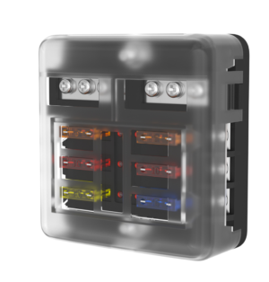 Säkringshållare Flatsäkring/ATO - 6 vägs