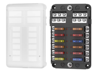 Säkringshållare Flatsäkring/ATO - 12 vägs