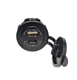 USB A/C uttag till plasthölje